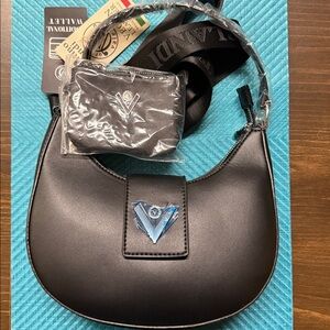 Valentino Black Handbag NWT VEGAN LEATHER